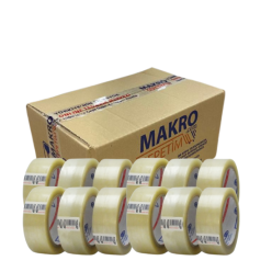 36mm X 100 mt Hotmelt  Koli Bandı Şeffaf 12 Adet