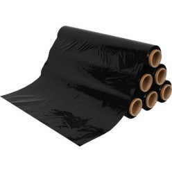 23 MİKRON 50CM X 1600 GR. SİYAH STREÇ FİLM